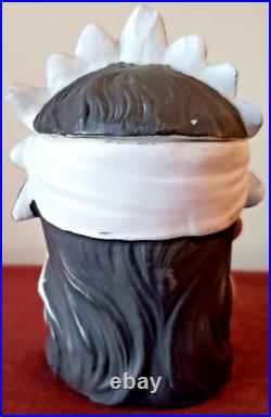 Native American Chief Cigar Humidor, Ernst Bohne & Sohne, Antique Porcelain Rare