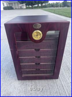 Nice Thompson 1915 6 Drawer Mahogany Cherry Counter Top Desk Humidor Cabinet BH