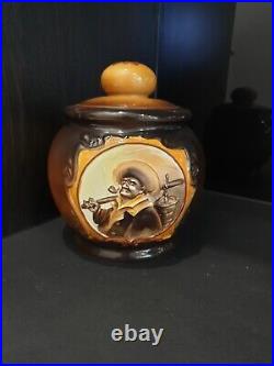 Nippon Humidor Molded In Relief Blown Out Night Watchman