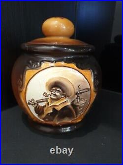 Nippon Humidor Molded In Relief Blown Out Night Watchman