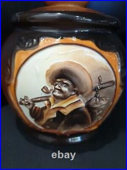 Nippon Humidor Molded In Relief Blown Out Night Watchman