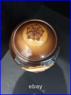 Nippon Humidor Molded In Relief Blown Out Night Watchman