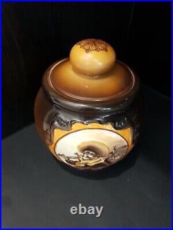 Nippon Humidor Molded In Relief Blown Out Night Watchman