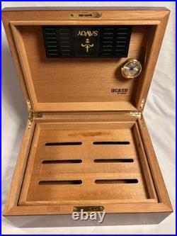 Ocaso Savoy Cigar Humidor 11.75x 9.5x 5 No Key Surface Scratches Ocaso Savoy Cigar Humidor 11.75x 9.5x 5 No Key Surface Scratches