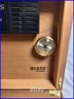 Ocaso Savoy Cigar Humidor 11.75x 9.5x 5 No Key Surface Scratches Ocaso Savoy Cigar Humidor 11.75x 9.5x 5 No Key Surface Scratches