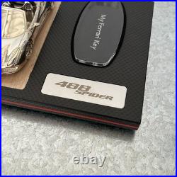 Official Ferrari 488 Spider Carbon Fiber & Wood Cigar Box Humidor Never Used