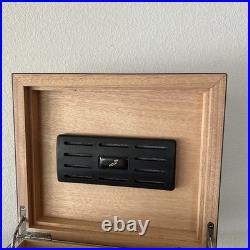 Official Ferrari 488 Spider Carbon Fiber & Wood Cigar Box Humidor Never Used