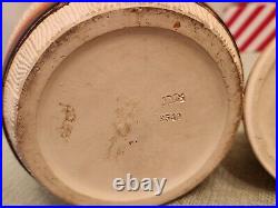 Old German Terracotta Tobacco Humidor Jar Signed Johann Maresch Pig In Barrel