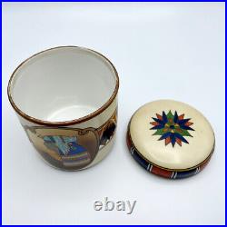 Old Noritake Egyptian Humidor Cigar Holder Crest Exotic Hobbies For U. S. Exports