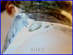 Old Pottery Figural Tobacco Jar Colorful Man Cigar Hat Old Pottery Figural Tobacco Jar Colorful Man Cigar Hat