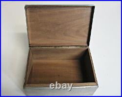 Old WMF Edelzinn German Cigar Humidor Jewelry Box Hand Hammered