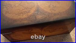 Old World Vintage Cigar Humidor Wood Box, Spanish Cedar 100 Cigars Storage