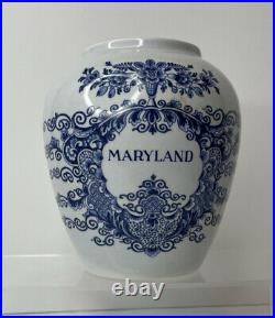 Original Delft Royal Goedewaagen Made In Holland Maryland Tobacco Jar No Lid