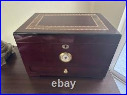 Ornate Cherry Wood Humidor