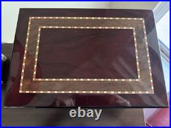 Ornate Cherry Wood Humidor
