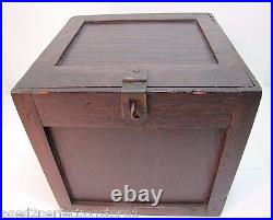 PUBLIC COAL Co PHILA Pa Old Advertising CIGAR HUMIDOR Wooden Box CELOTEX