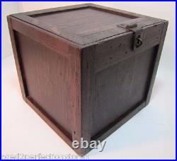 PUBLIC COAL Co PHILA Pa Old Advertising CIGAR HUMIDOR Wooden Box CELOTEX