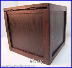 PUBLIC COAL Co PHILA Pa Old Advertising CIGAR HUMIDOR Wooden Box CELOTEX