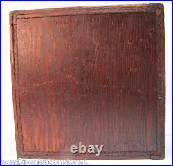 PUBLIC COAL Co PHILA Pa Old Advertising CIGAR HUMIDOR Wooden Box CELOTEX