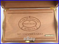 Partagas 165th anniversary humidor! N31 of 165! Rare beautiful a masterpiece
