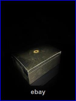 Perdomo Carbon Fiber Humidor Measures 13 L x 10 W x 5.5 H