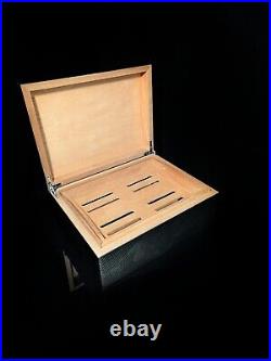 Perdomo Carbon Fiber Humidor Measures 13 L x 10 W x 5.5 H