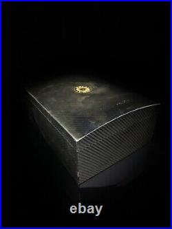 Perdomo Carbon Fiber Humidor Measures 13 L x 10 W x 5.5 H