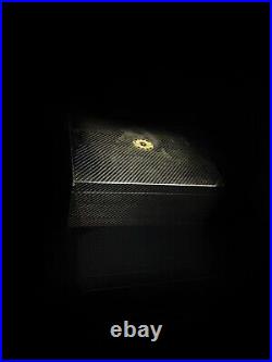 Perdomo Carbon Fiber Humidor Measures 13 L x 10 W x 5.5 H