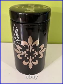 Pete Johnson Tatuaje 19 Black Ceramic Cigar Humidor Signed Tattoo Canister, 8