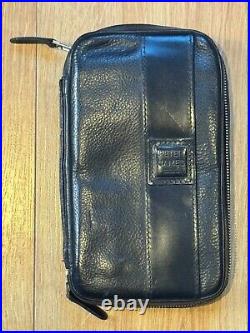 Peter James Travel Carry Case Italian Leather Black lightly used Peter James Travel Carry Case Italian Leather Black lightly used