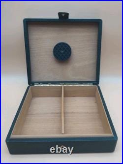 Pheasant Green Leather Humidor Made in Spain By R. D. Gomez