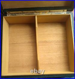 Pheasant Green Leather Humidor Made in Spain By R. D. Gomez