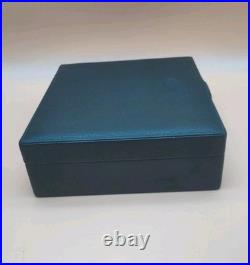 Pheasant Green Leather Humidor Made in Spain By R. D. Gomez