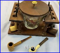 Pipe stand humidor as shown 10 Pipes Stand Humidor Estate Sale Find(read)