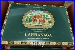 Por Larranaga 1834 Cigar Chest Humidor handles Laquered Racing Green El Leon