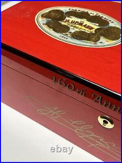 Pre Owned Limited Edition H. Upmann 160th Anniversary Humidor 16 Pieces 127/160