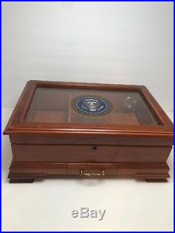 President of the United States Large Cigar Humidor Gift From White House