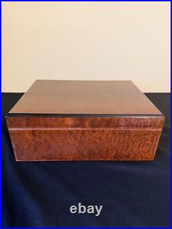 Prometheus Cigar Humidor Burl Wood High Gloss Finish