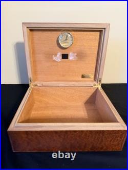 Prometheus Cigar Humidor Burl Wood High Gloss Finish