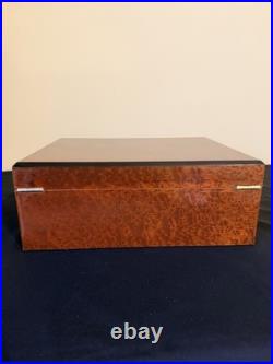 Prometheus Cigar Humidor Burl Wood High Gloss Finish