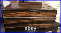 Prometheus Macassar Ebony 50 Cigar Humidor Milano Series MIB