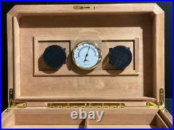 Quality Importers Desktop High Gloss Walnut Cigar Humidor, The Cambria withcutter Quality Importers Desktop High Gloss Walnut Cigar Humidor, The Cambria withcutter