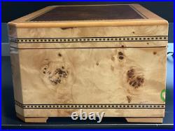 Quality Importers Desktop High Gloss Walnut Cigar Humidor, The Cambria withcutter Quality Importers Desktop High Gloss Walnut Cigar Humidor, The Cambria withcutter