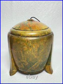RARE Antique Art Deco Ebena Bakelite Copal Tobacco Jar Humidor Hard To Find