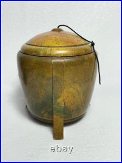 RARE Antique Art Deco Ebena Bakelite Copal Tobacco Jar Humidor Hard To Find