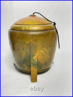 RARE Antique Art Deco Ebena Bakelite Copal Tobacco Jar Humidor Hard To Find