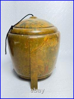 RARE Antique Art Deco Ebena Bakelite Copal Tobacco Jar Humidor Hard To Find