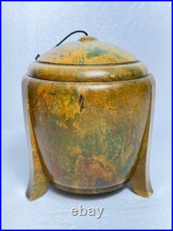 RARE Antique Art Deco Ebena Bakelite Copal Tobacco Jar Humidor Hard To Find