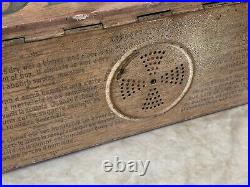 RARE Antique CREMO CIGAR Metal Tin Box Humidor Counter Display