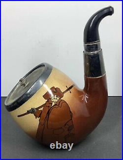 RARE! Royal Doulton The Night Watchman Pipe Shape Tobacco Jar